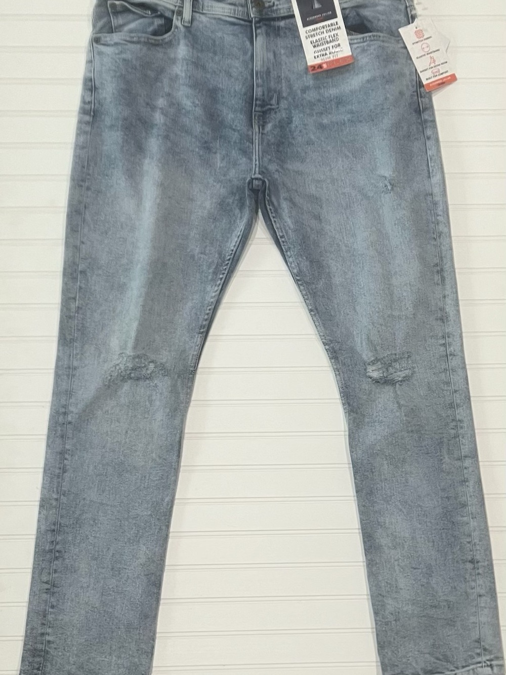 Alexander Julian Slim Straight Light Blue Washed Jeans